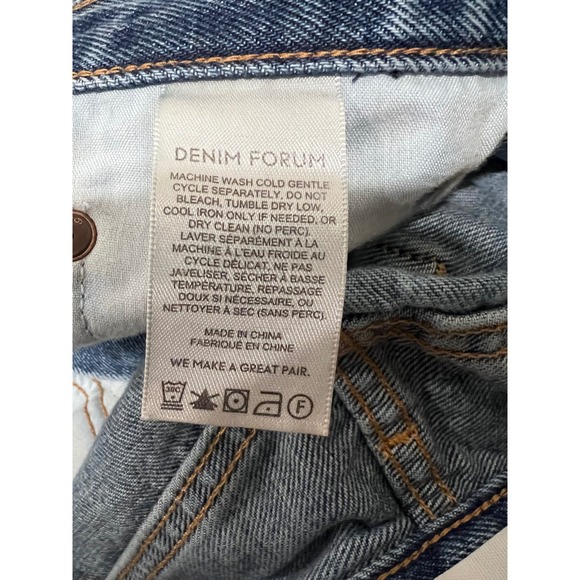 Denim Forum Blue Flare & Wide Leg Jeans - Picture 7 of 10